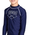 Arena Rash Vest L/s Graphic Erkek Çocuk Yüzücü Tişörtü Lacivert