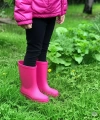 Bahçe ve Yağmur Renkli Çocuk Çizmesi 26-35 Pembe