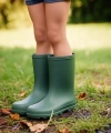 Bahçe ve Yağmur Renkli Çocuk Çizmesi 26-35 Yeşil