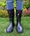 Konçlu Unisex Yağmur Çizmesi 36-40 Siyah