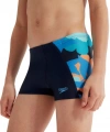 Speedo Allover Leg Aquashort Erkek Çocuk Yüzücü Mayosu Lacivert-Mavi