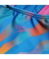 Speedo Digital Baskı Güneş Desenli Kız Çocuk Yüzücü Mayosu Turkuaz