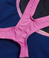 Speedo Digital Baskı Splashback Kız Çocuk Yüzücü Mayosu Lacivert-Pembe