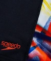 Speedo Digital Allover Panel Jam-mer Erkek Çocuk Yüzücü Mayosu Siyah-Turuncu