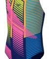 Speedo Digital Baskı Splashback Kız Çocuk Yüzücü Mayosu Gökkuşağı