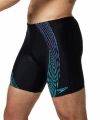 Speedo Duo Logo Print Mid Jam-mer Erkek Mayosu Siyah-Mavi