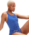 Speedo Eco Baskılı Madalyalı Kadın Mayosu Mavi