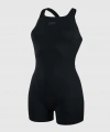Speedo Eco Endurance Legsuit Kadın Yüzücü Mayosu Siyah