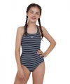 Speedo Endurance Baskılı Madalyalı Kız Çocuk Mayosu Lacivert-Beyaz
