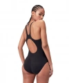 Speedo Hyper Boom Yerleştirmeli Kaslı Sırt Kadın Mayosu Siyah-Bordo