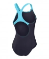 Speedo Medley Logo Kadın Yüzücü Mayosu Lacivert-Turkuaz