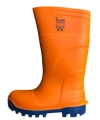 Techno Boots Poliüretan Soğuğa Dayanıklı Kısa Çelik Burunlu Turuncu Çizme
