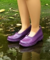 Zenne Renkli Çıplak Bahçe ve Tarım Kadın Ayakkabısı 35-41 Mürdüm