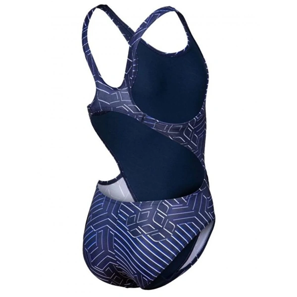 Arena Kık-ko Kız Çocuk Yüzücü Mayosu Lacivert-Beyaz