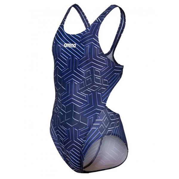 Arena Kık-ko Kız Çocuk Yüzücü Mayosu Lacivert-Beyaz