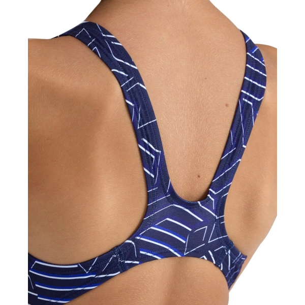 Arena Kık-ko Kız Çocuk Yüzücü Mayosu Lacivert-Beyaz