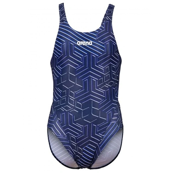 Arena Kık-ko Kız Çocuk Yüzücü Mayosu Lacivert-Beyaz