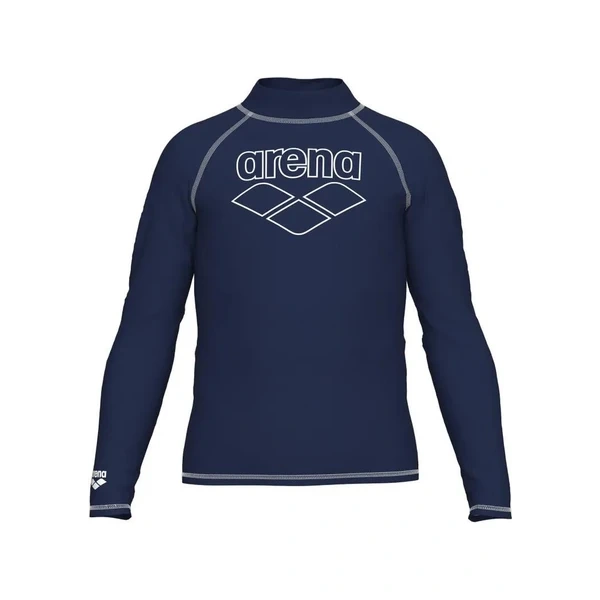 Arena Rash Vest L/s Graphic Erkek Çocuk Yüzücü Tişörtü Lacivert