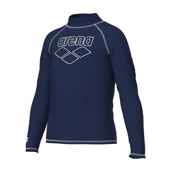 Arena Rash Vest L/s Graphic Erkek Çocuk Yüzücü Tişörtü Lacivert