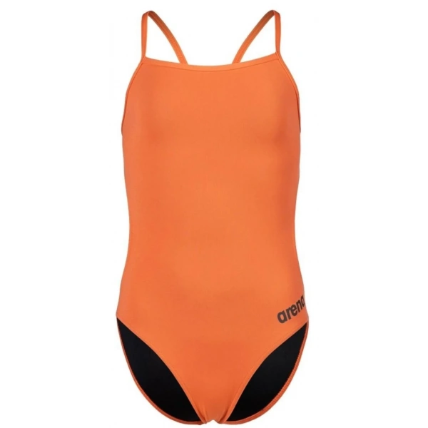 Arena Team Swimsuit Challenge Solid Kız Çocuk Mayosu Turuncu