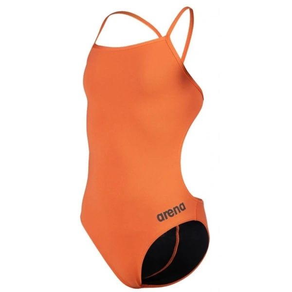 Arena Team Swimsuit Challenge Solid Kız Çocuk Mayosu Turuncu