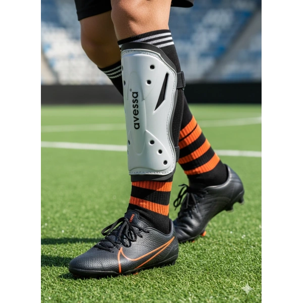 Avessa 8104 Çift Cırtlı Gri Tekmelik