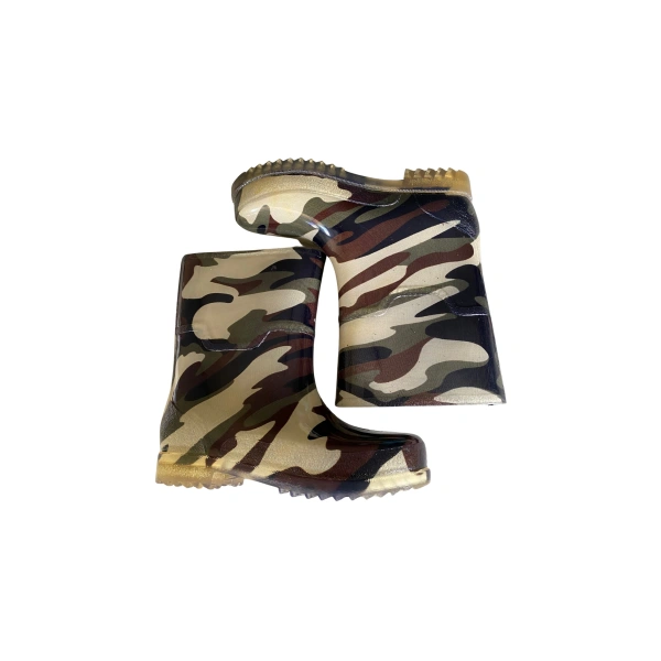 Unısex Bahçe ve Yağmur Çizmesi 36-40 Yeni Askeri Kamuflaj