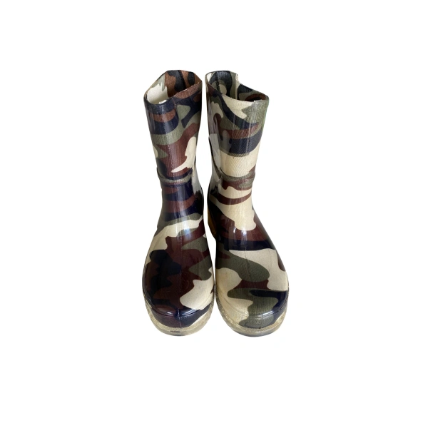 Unısex Bahçe ve Yağmur Çizmesi 36-40 Yeni Askeri Kamuflaj