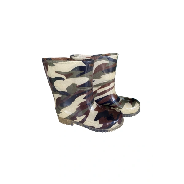 Unısex Bahçe ve Yağmur Çizmesi 36-40 Yeni Askeri Kamuflaj