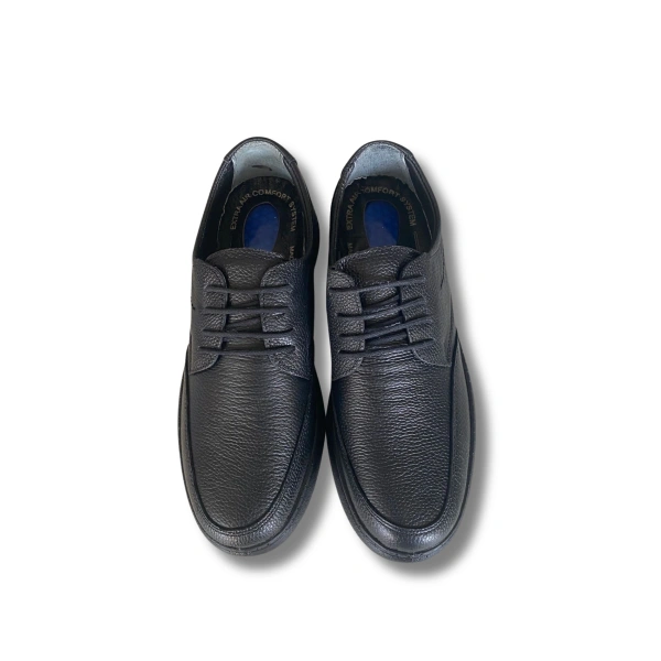 Belix Confort Bağcıklı Deri Erkek Ayakkabı 40-45 Siyah