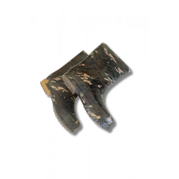 Bahçe ve Yağmur Çiçekli Kadın Çizmesi 36-40 Kamuflaj