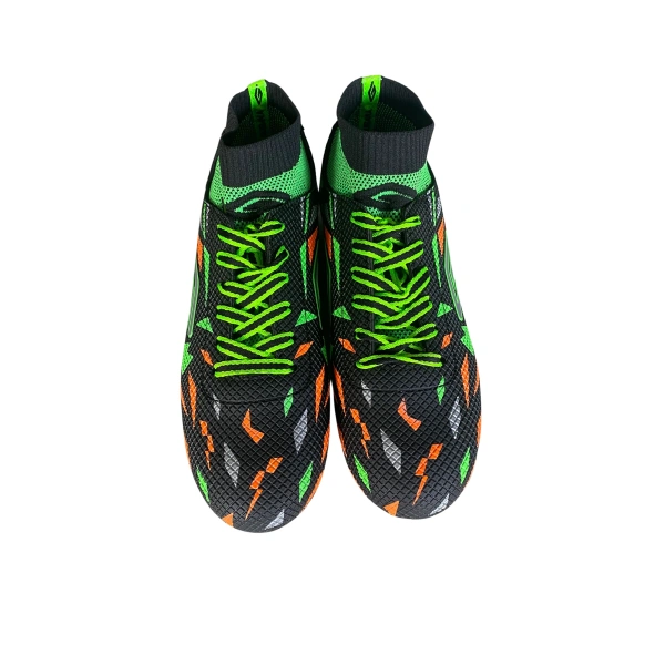 Dugana Çoraplı Halı Saha Ayakkabı 40-44 Siyah-Fosfor Yeşil