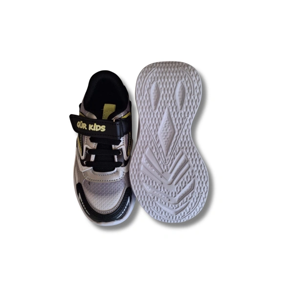 Belix-Gür Kids Erkek Çocuk Spor Ayakkabısı 26-35 Siyah-Sarı