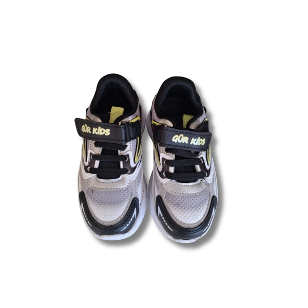 Belix-Gür Kids Erkek Çocuk Spor Ayakkabısı 26-35 Siyah-Sarı