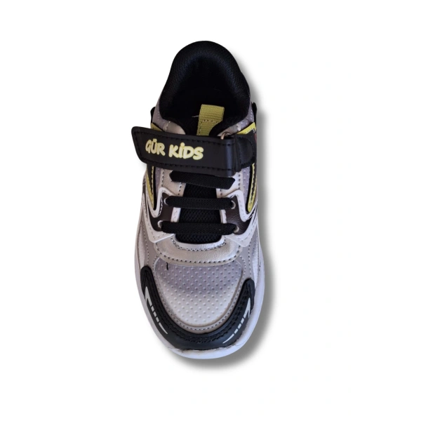 Belix-Gür Kids Erkek Çocuk Spor Ayakkabısı 26-35 Siyah-Sarı