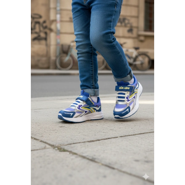 Belix-Gür Kids Erkek Çocuk Spor Ayakkabısı 31-35 Mavi