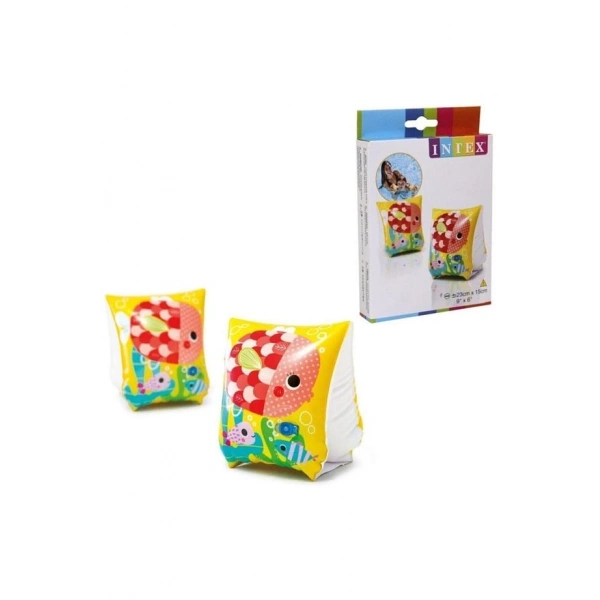 Intex 58652 Balık Desenli Kutulu Yüzme Kolluğu 23x15cm 3-6 Yaş