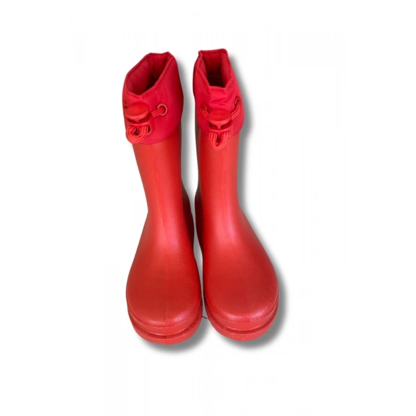 Konçlu Erkek Çocuk Yağmur Çizmesi 26-35 Kırmızı