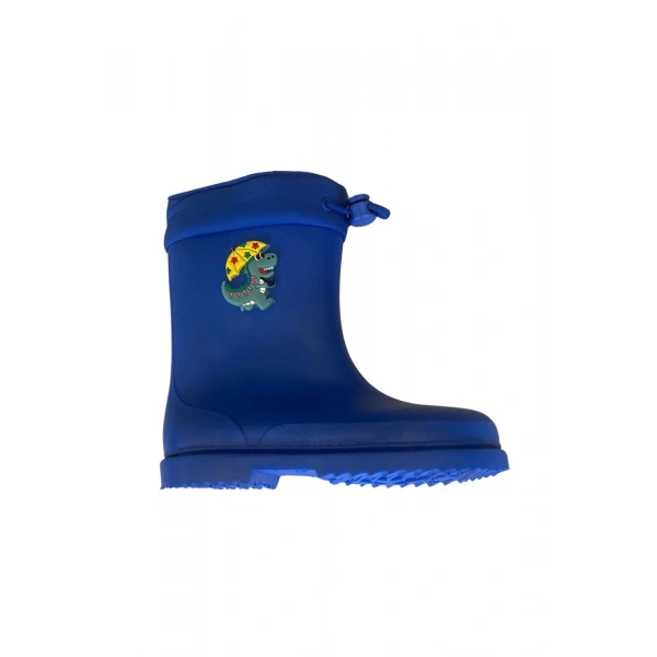 Konçlu Erkek Çocuk Yağmur Çizmesi 26-35 Mavi