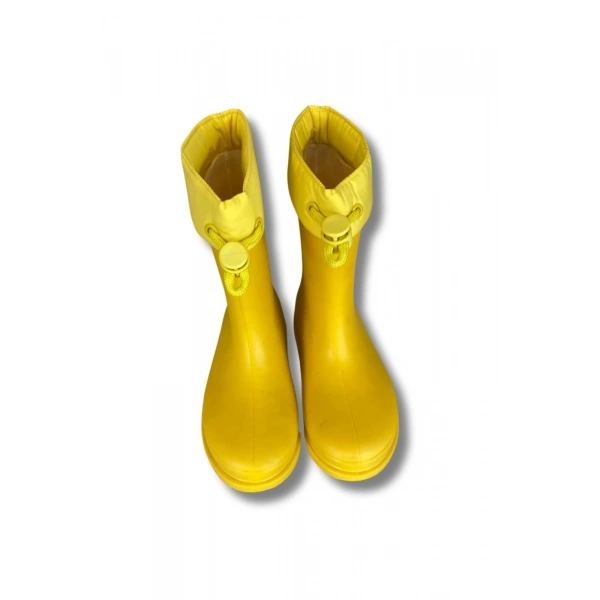 Konçlu Kız Çocuk Yağmur Çizmesi 26-35 Sarı
