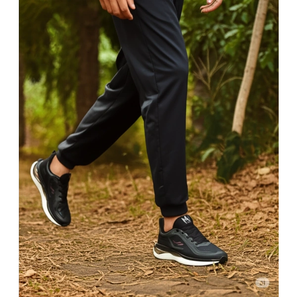 Lescon Flex Foam Miura-2 Erkek Spor Ayakkabı Siyah-Bordo