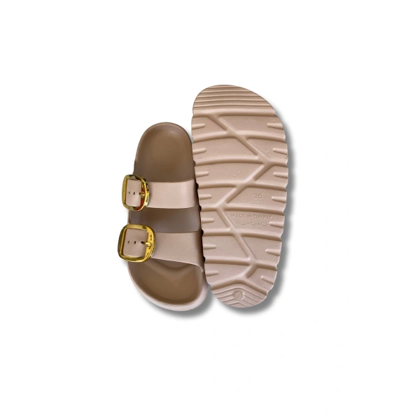 Lovita Tokalı Kadın Terlik 36-40 Bej