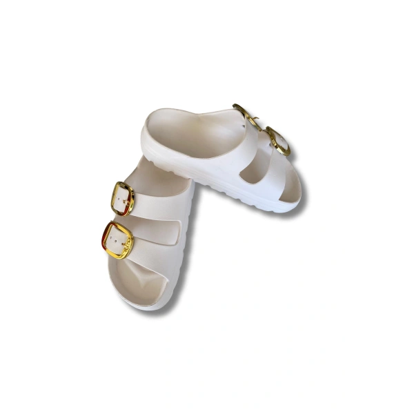 Lovita Tokalı Kadın Terlik 36-40 Beyaz