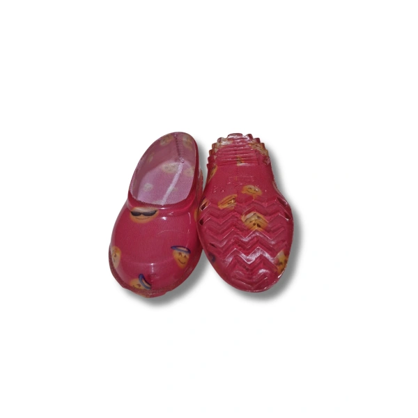 Patik Bahçe ve Tarım Kız Çocuk Ayakkabısı 21-30 Pembe Emojili