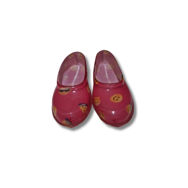 Patik Bahçe ve Tarım Kız Çocuk Ayakkabısı 21-30 Pembe Emojili