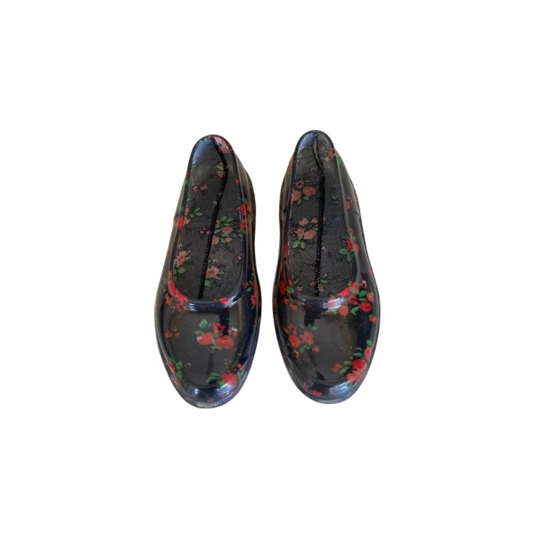 Patik Çiçekli Bahçe ve Tarım Kız Çocuk Ayakkabısı 21-28 Kırmızı