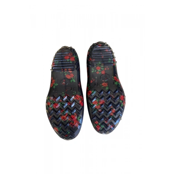 Patik Çiçekli Bahçe ve Tarım Kız Çocuk Ayakkabısı 21-28 Kırmızı