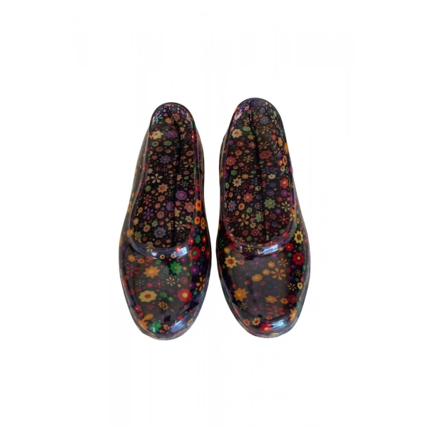 Patik Çiçekli Bahçe ve Tarım Kız Çocuk Ayakkabısı 21-28 Sarı