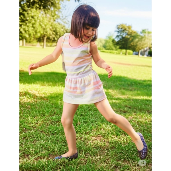 Patik Çiçekli Bahçe ve Tarım Kız Çocuk Ayakkabısı 21-28 Leopar