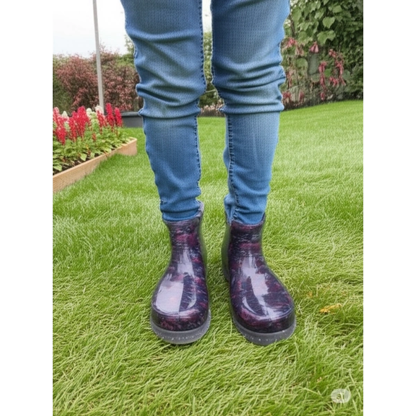 Potin Kadın Yağmur Botu 36-40 Mürdüm